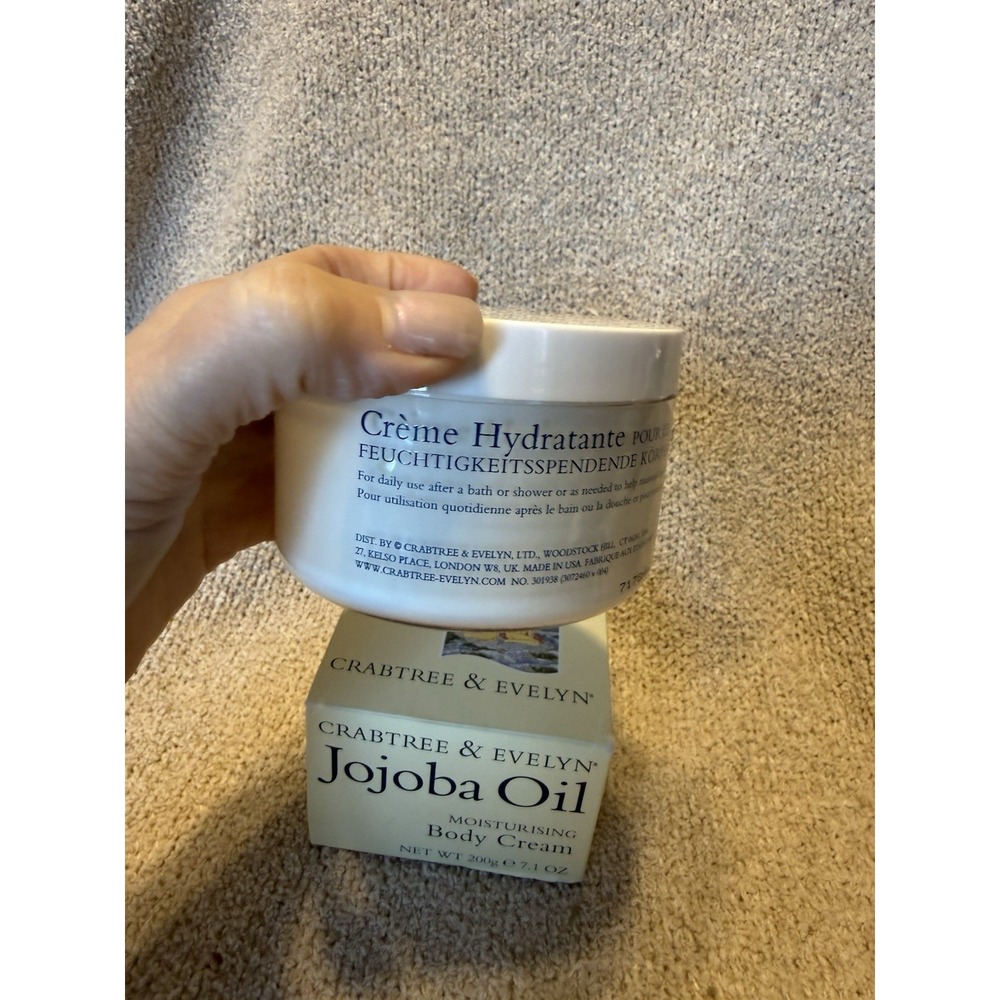 Crabtree and Evelyn - Jojoba Oil - Moisturizing Body Cream 200g / 7.1 Oz NIB - Picture 2 of 8
